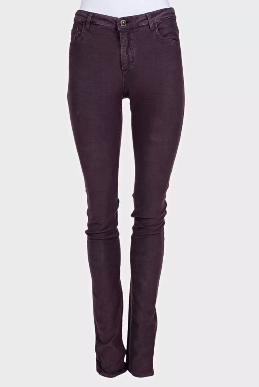 Chanel Purple Mid-Rise Skinny Jeans Sz.36